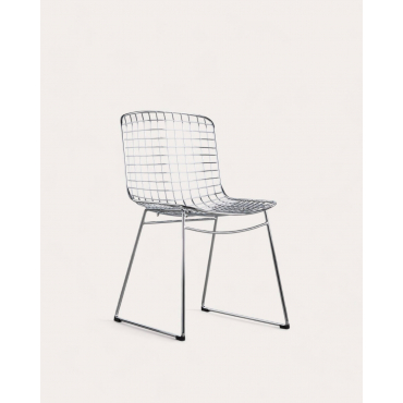 Chaise de Salle à Manger en Métal à Dossier Haut Aras