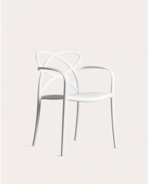 Pack 2 Chaises d'Extérieur en Polypropylène avec Accoudoirs Cielo