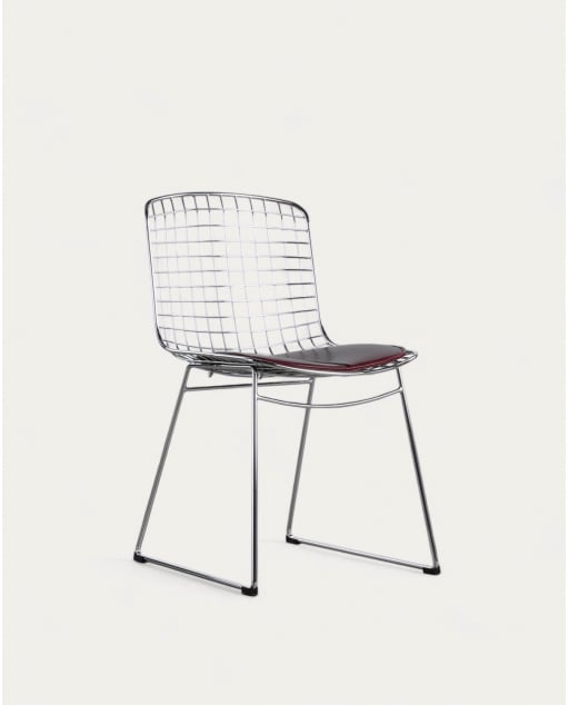 Chaise de Salle à Manger en Métal à Dossier Haut Aras