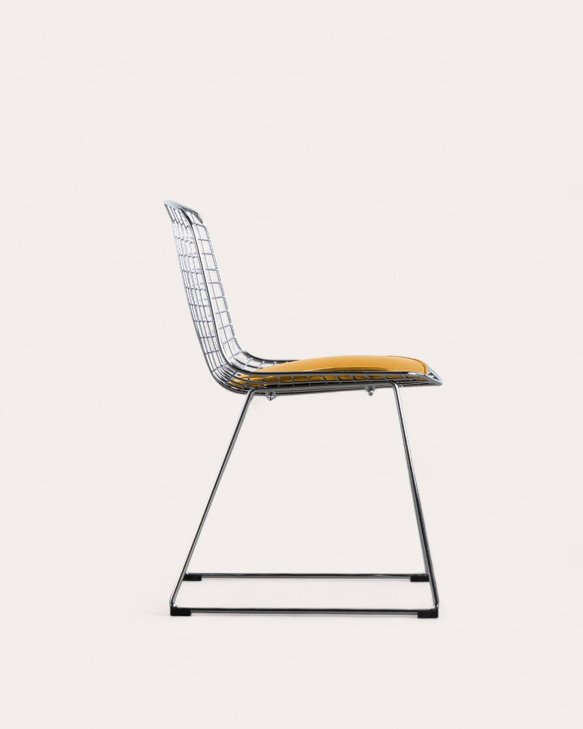 Chaise de Salle à Manger en Métal à Dossier Haut Aras , image de la gelerie 4