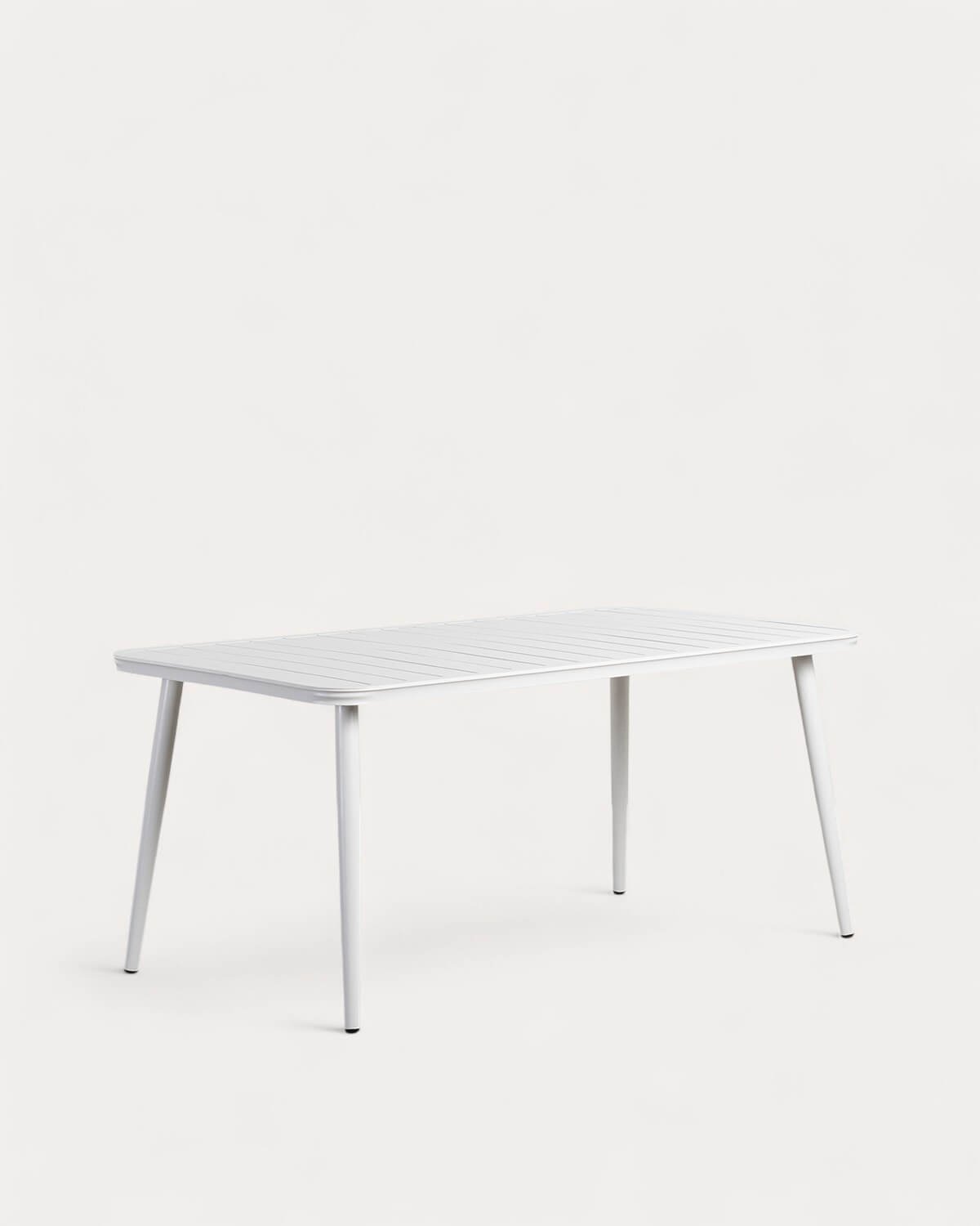 Table d'Extérieur Rectangulaire en Aluminium (160x90 cm) Cancun, image de la gelerie 1