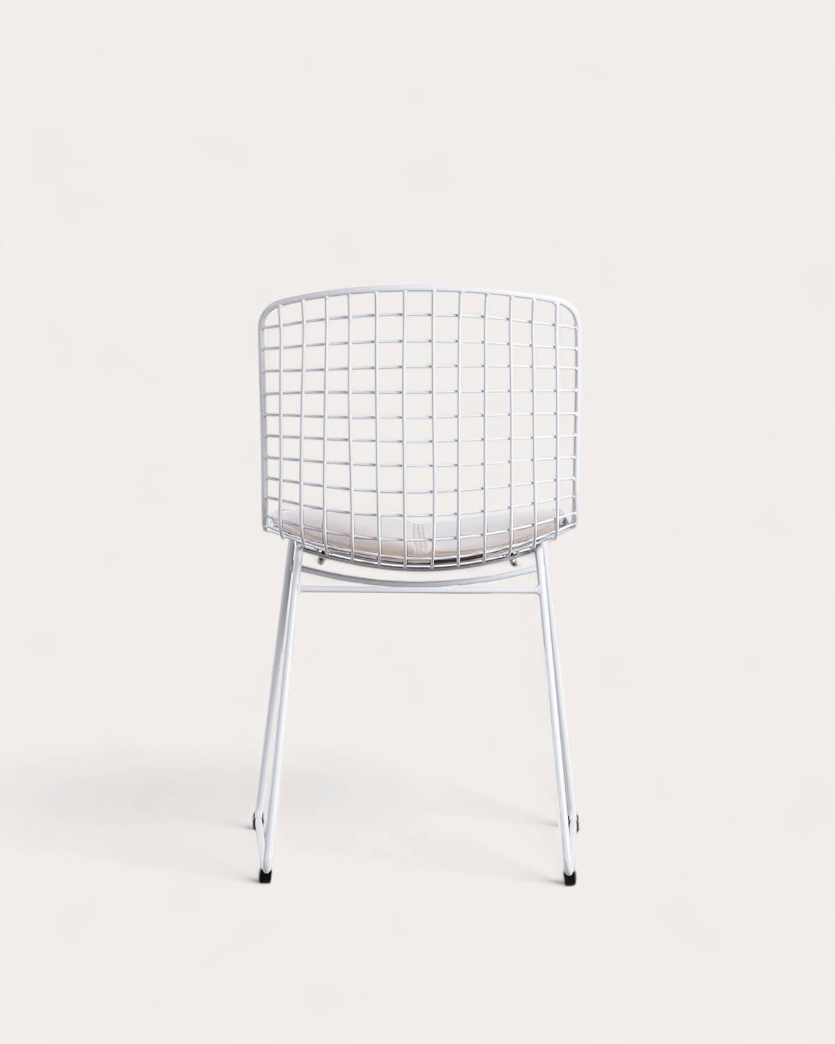 Chaise de Salle à Manger en Métal à Dossier Haut Aras , image de la gelerie 3