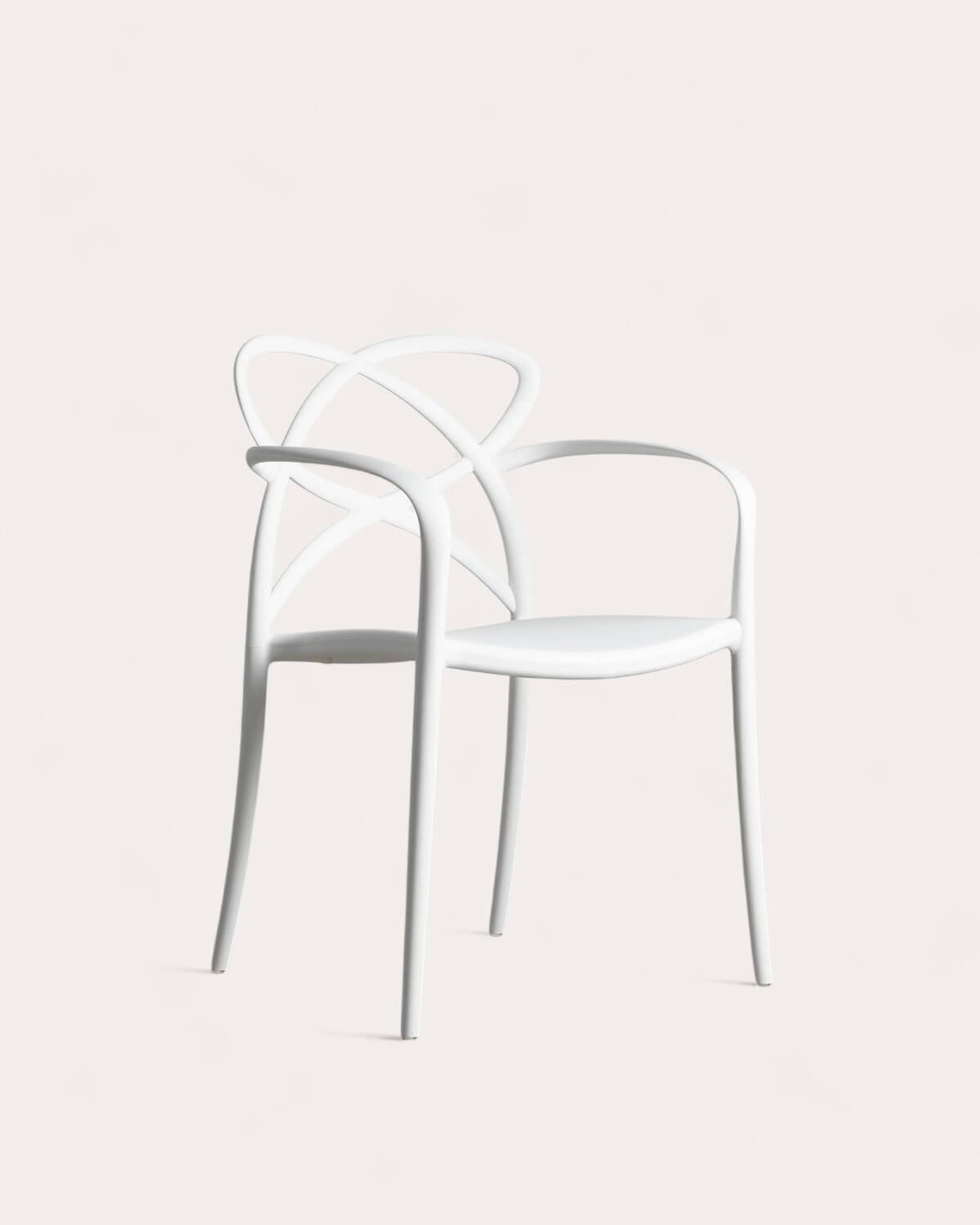 Pack 4 Chaises d'Extérieur en Polypropylène avec Accoudoirs Cielo, image de la gelerie 1