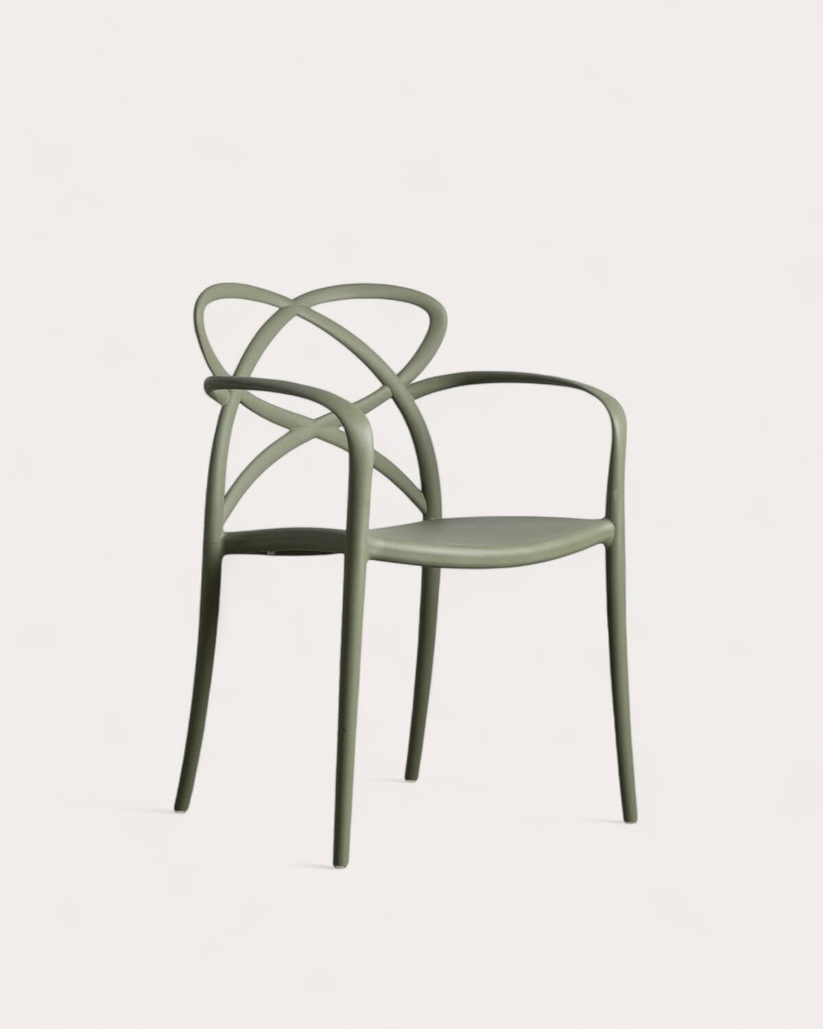 Pack 4 Chaises d'Extérieur en Polypropylène avec Accoudoirs Cielo, image de la gelerie 1