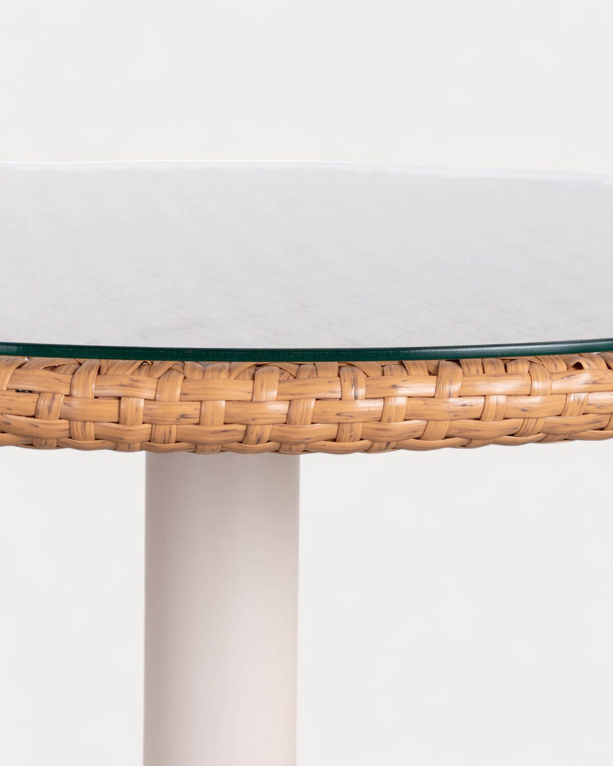 Table Ronde d´Extérieur en Aluminium et Verre Trempé (Ø70 cm) Roys, image de la gelerie 4