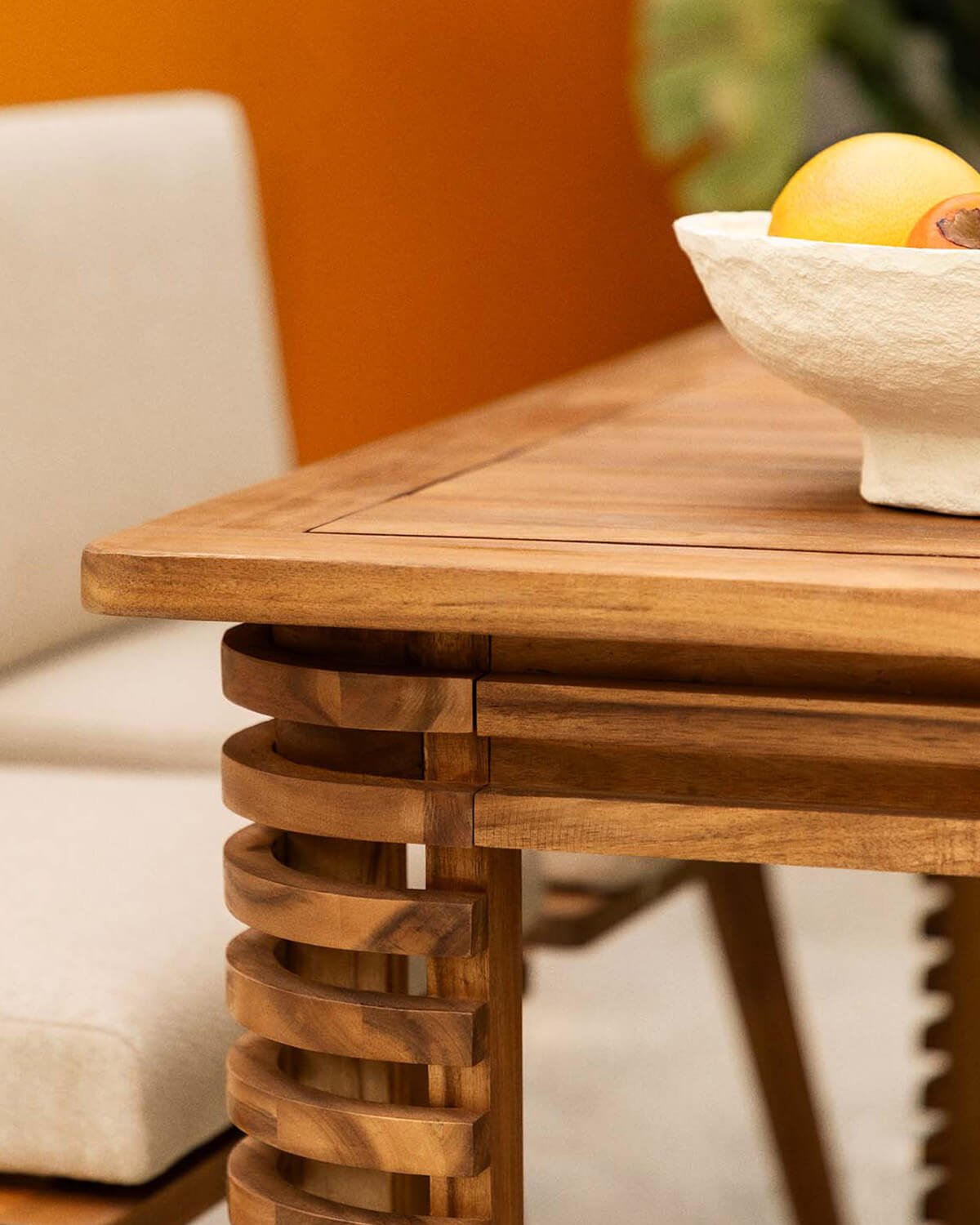 Table d´Extérieur Carrée (160x160 cm)en Bois d´Acacia Hazan, image de la gelerie 3