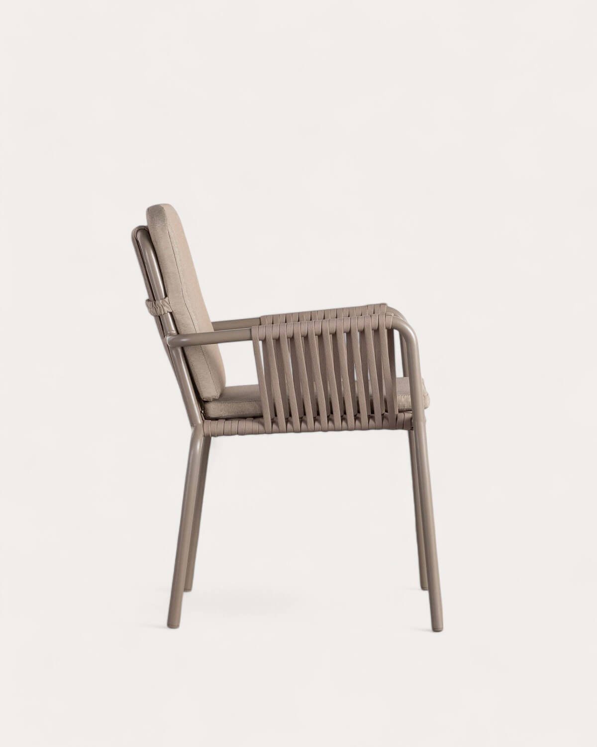 Pack de 4 Chaises d'Extérieur en Aluminium et Corde Drian , image de la gelerie 4