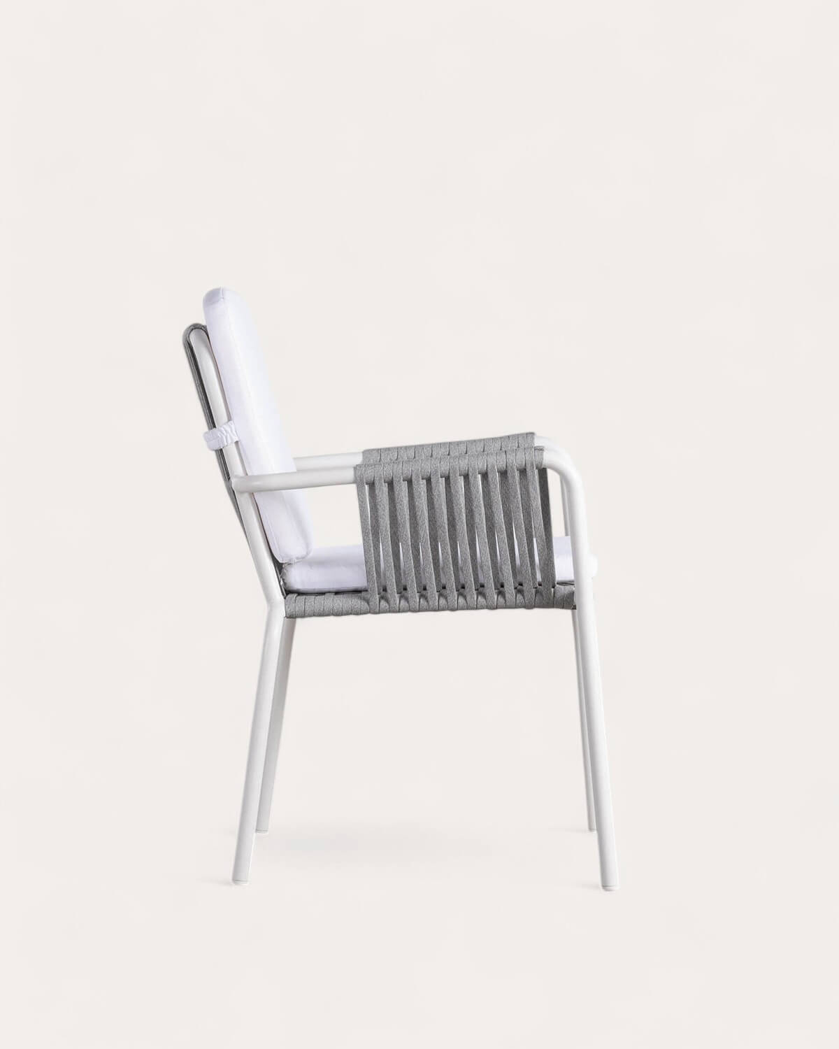 Pack de 4 Chaises d'Extérieur en Aluminium et Corde Drian , image de la gelerie 3