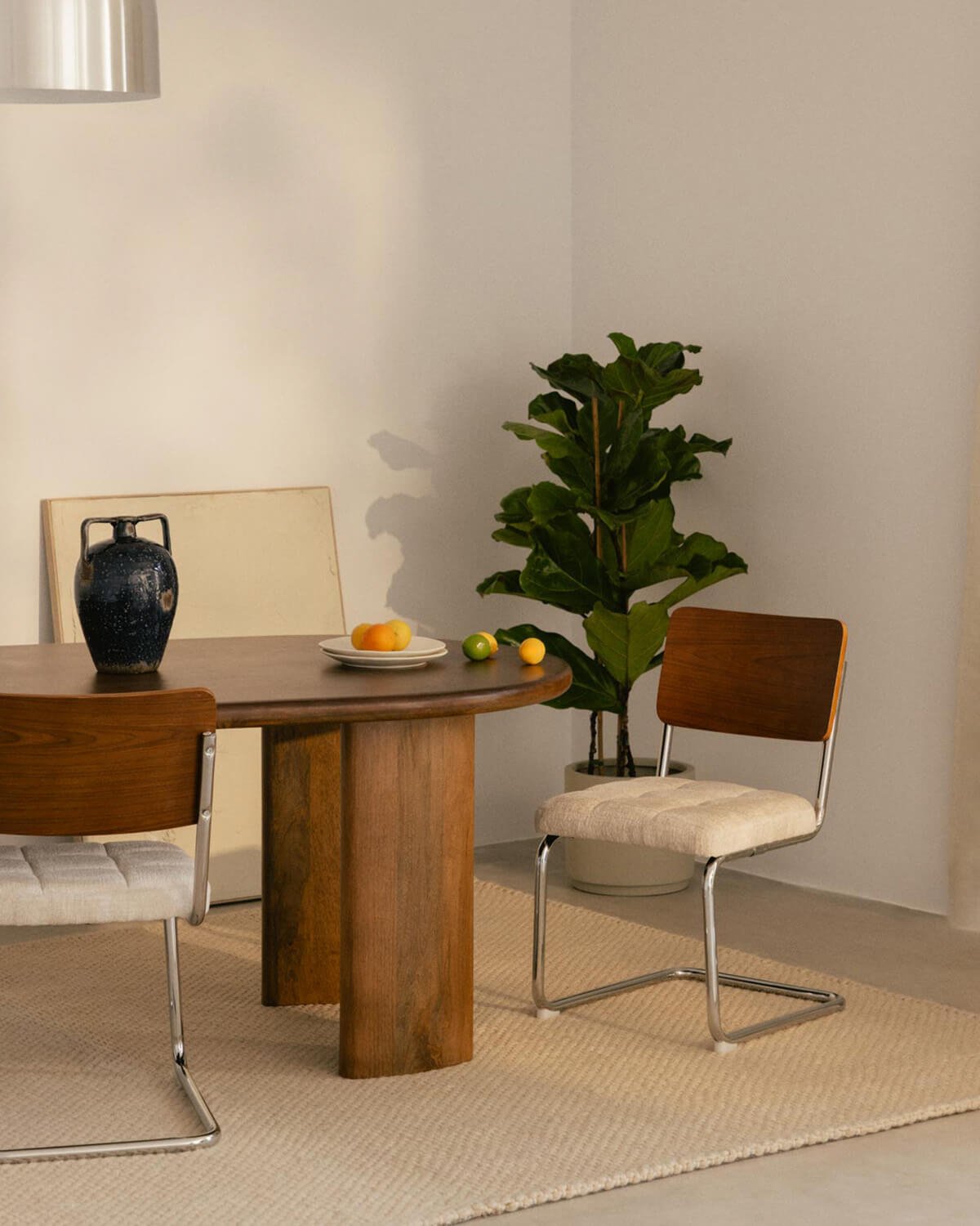 Chaise de Salle à Manger en Bois et Tissu Cuba, image de la gelerie 2