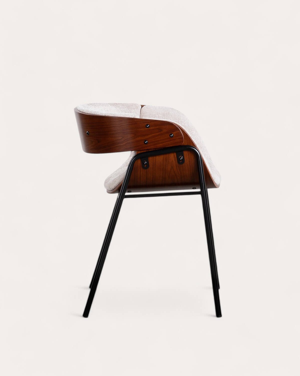 Pack 2 Chaises de Salle à Manger en Bois et Tissu Berlin, image de la gelerie 4