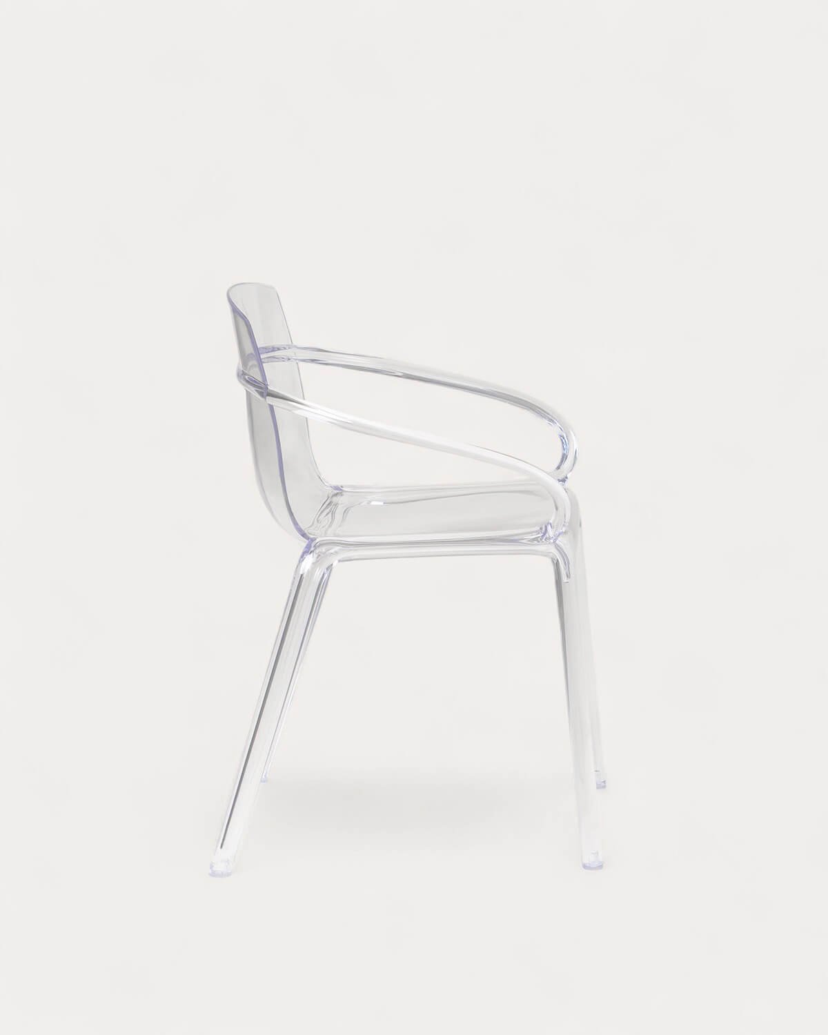 Pack 2 Chaises de Salle à Manger avec Accoudoirs en Polycarbonate Zuera, image de la gelerie 4
