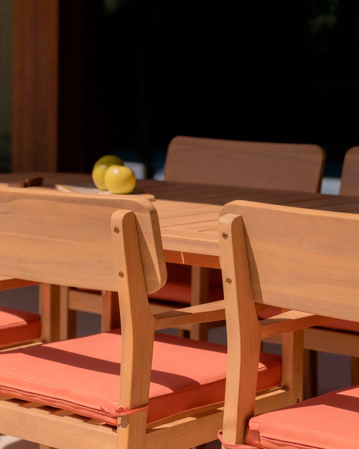 Pack de 2 Chaises de Extérieur en Bois d'Acacia avec Accoudoirs Marla, image de la gelerie 3