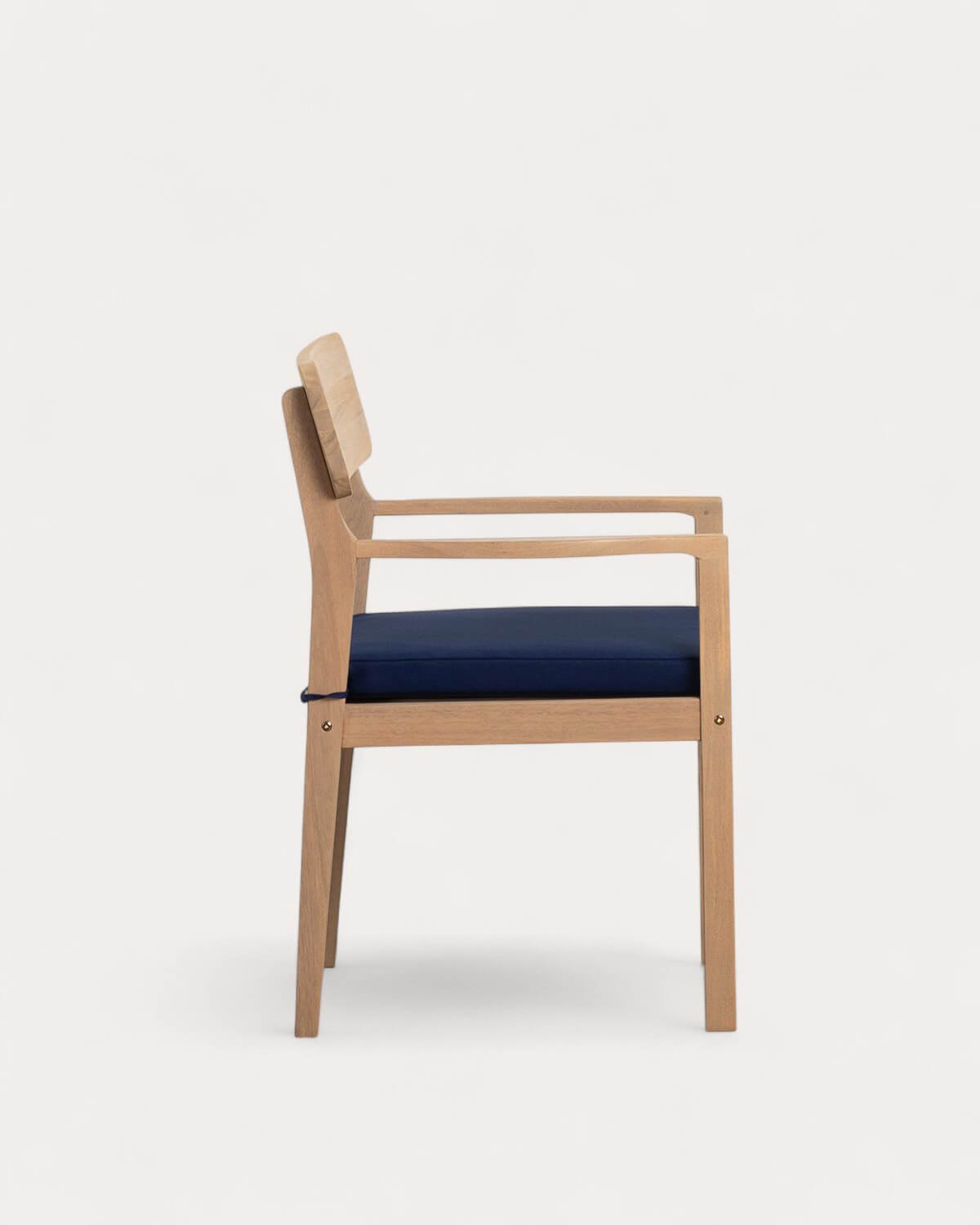 Pack de 4 Chaises de Extérieuren Bois d'Acacia avec Accoudoirs Marla, image de la gelerie 4