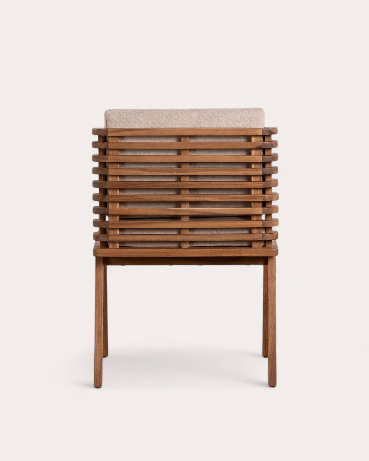 Chaise d'Extérieur en Bois d'Acacia avec Coussins en Tissu Hazan, image de la gelerie 5