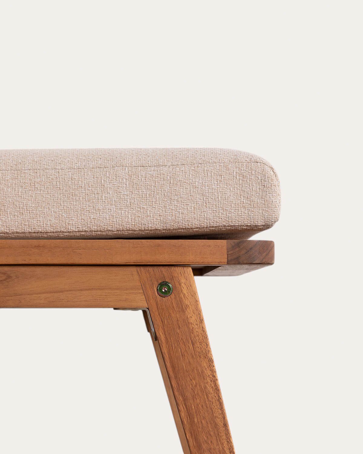 Chaise d'Extérieur en Bois d'Acacia avec Coussins en Tissu Hazan, image de la gelerie 8