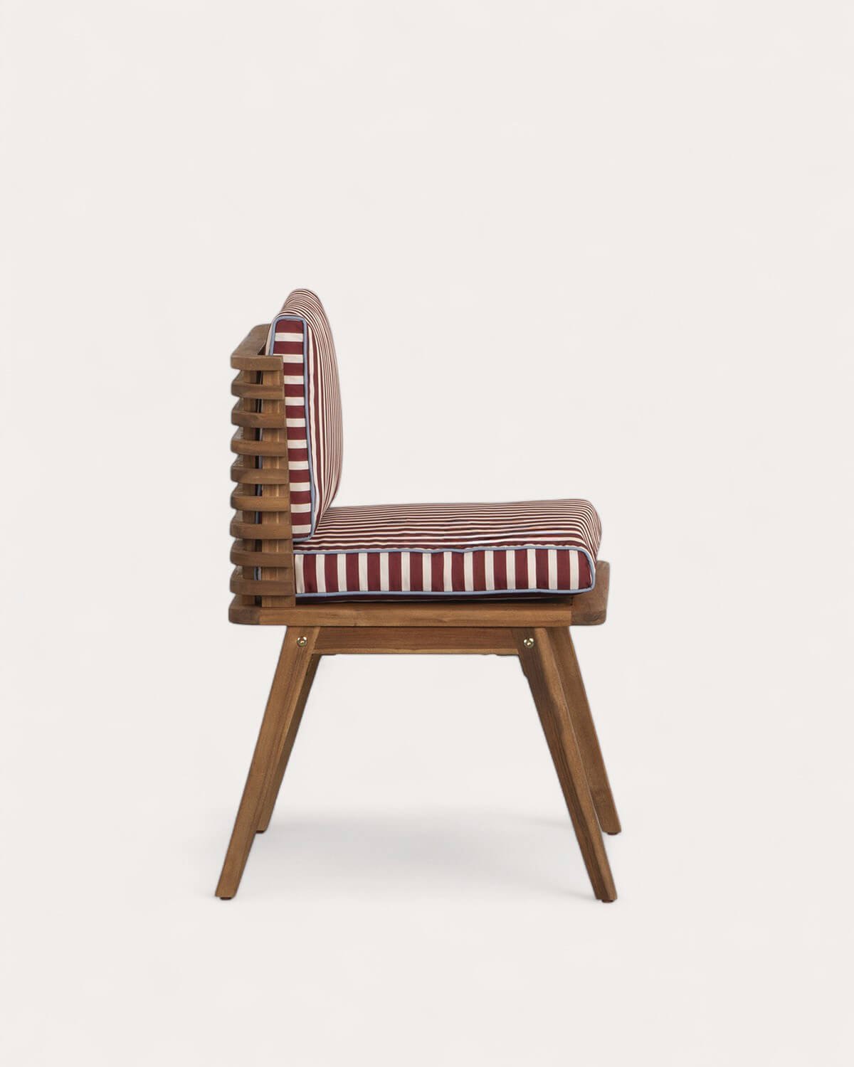 Chaise d'Extérieur en Bois d'Acacia avec Coussins en Tissu Hazan, image de la gelerie 4