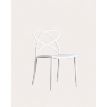 Chaise d'Extérieur en Polypropylène Cielo Blanc - The Masie