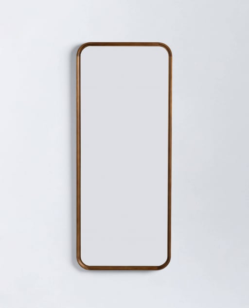 Miroir Mural Rectangulaire en Pin (122x51 cm) Eimar