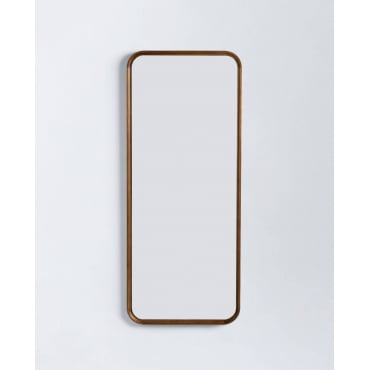 Miroir Mural Rectangulaire en Pin (122x51 cm) Eimar