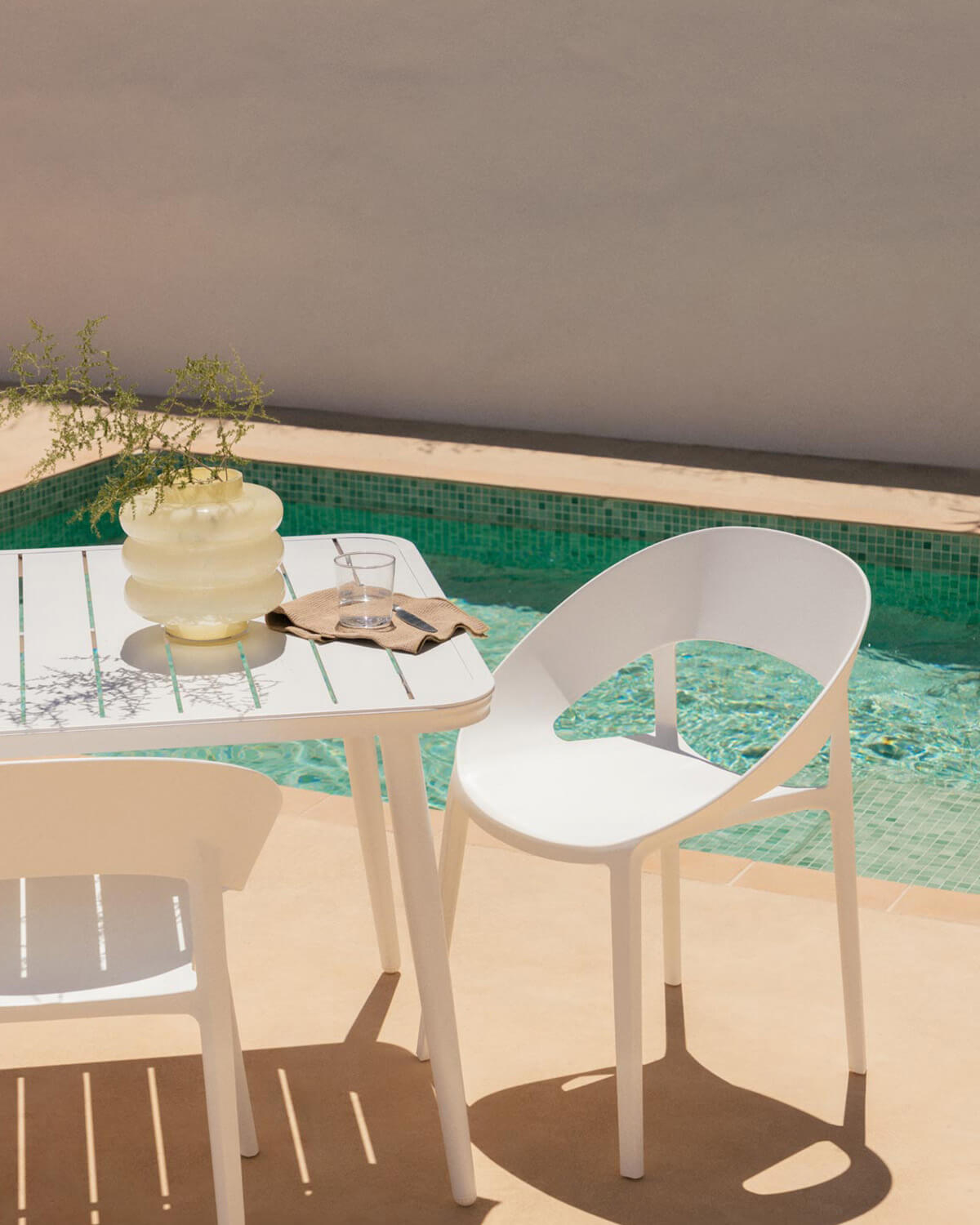 Pack 4 Chaises d'Extérieur en Polypropylène Lara, image de la gelerie 2