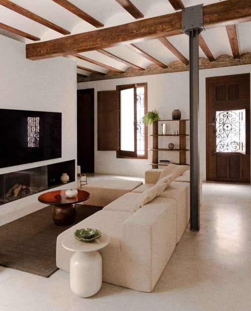 Canapé d'Angle 3 Pièces avec 2 Fauteuils et un Pouf en Velours sous Vide Grecia