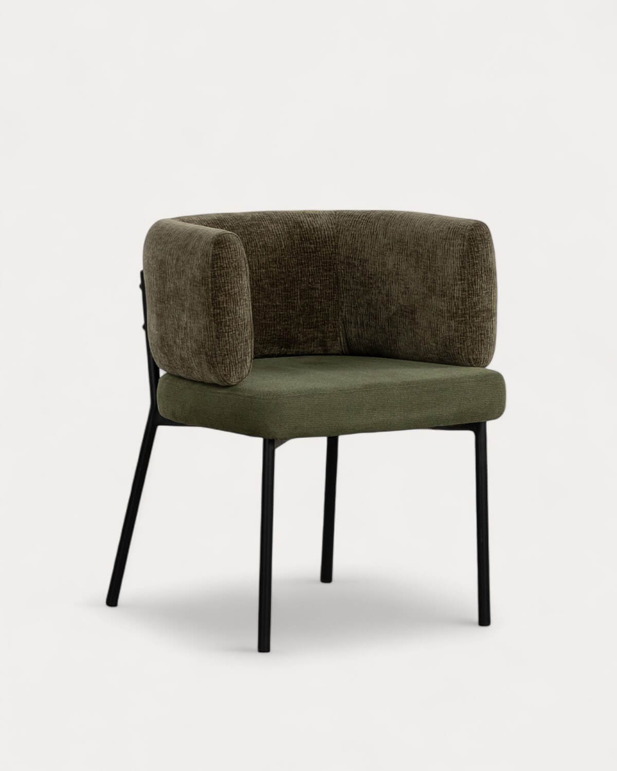 Pack 2 Chaises de Salle à Manger en Tissu et Métal Hades, image de la gelerie 1