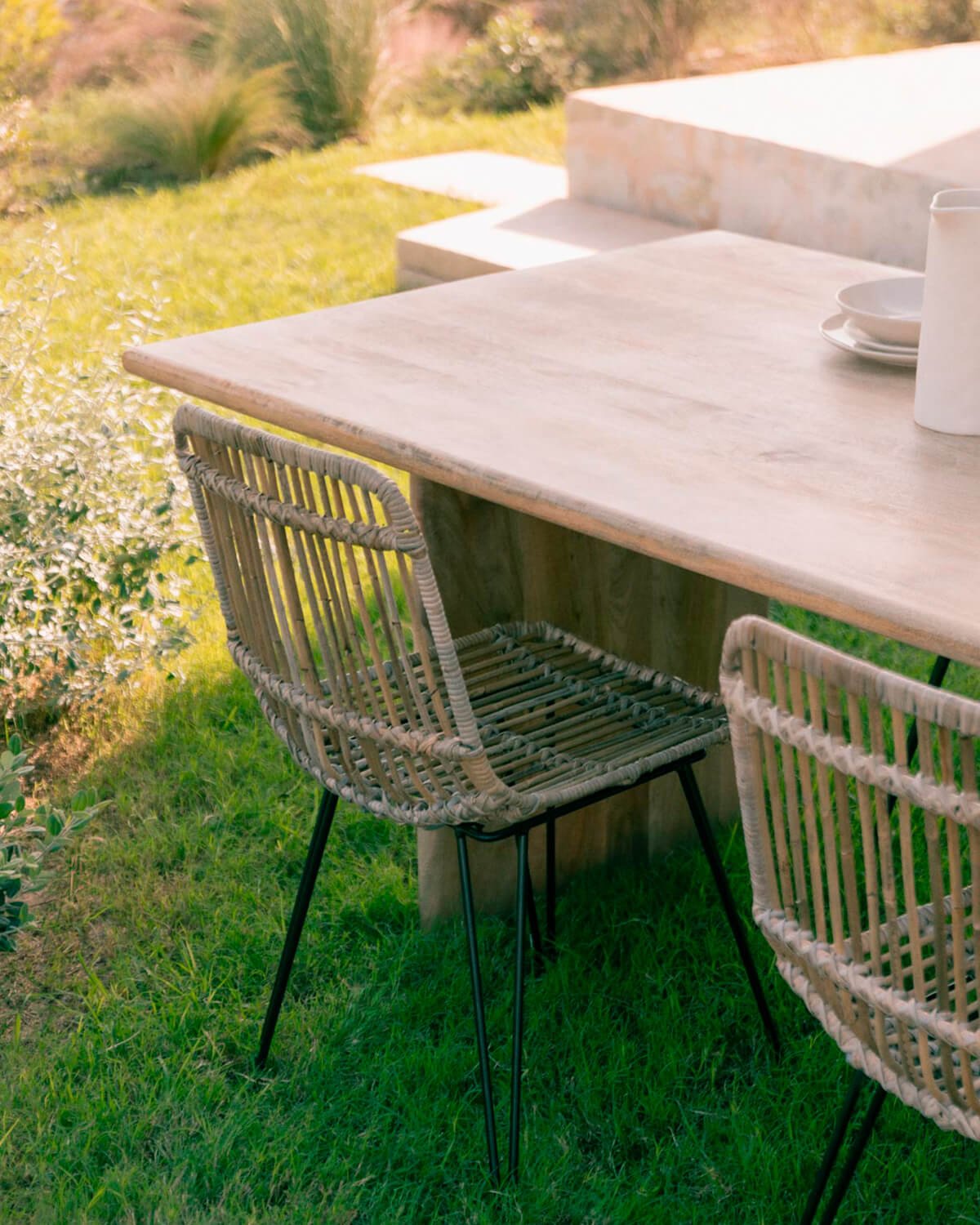 Chaise d'Extérieur en Rotin Naturel Nice, image de la gelerie 3