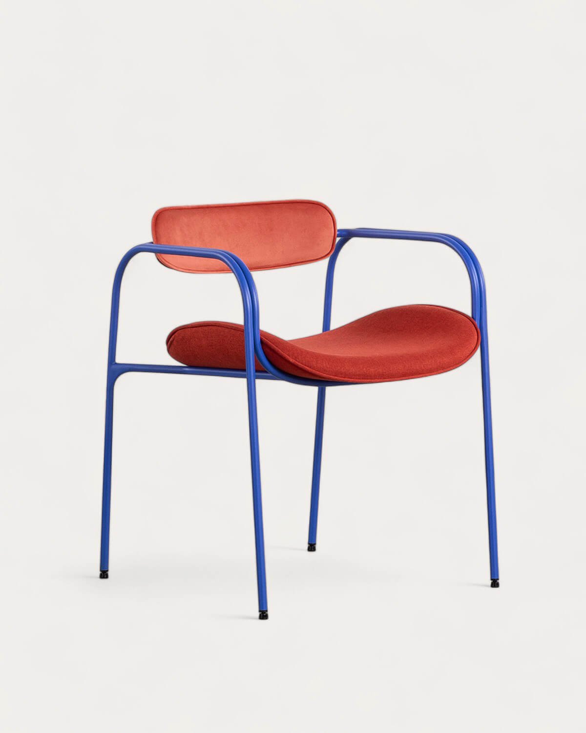 Pack de 2 Chaises de Salle à Manger avec Accoudoirs en Velours et Tissu Ilan, image de la gelerie 1