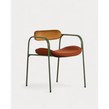 2 Chaises De Salle à Manger Design Grand Dossier Tissu - Moderne Et Confortable