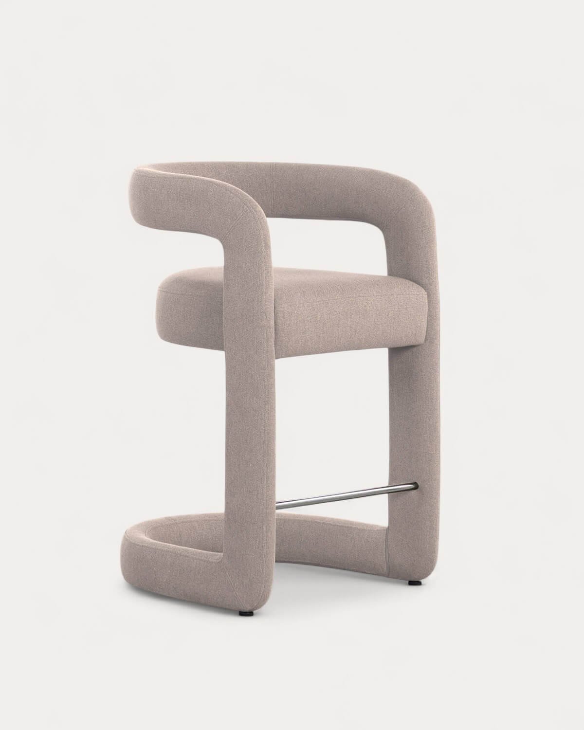 Pack de 2 Tabourets Hauts en Tissu (67 cm) Winsi, image de la gelerie 1