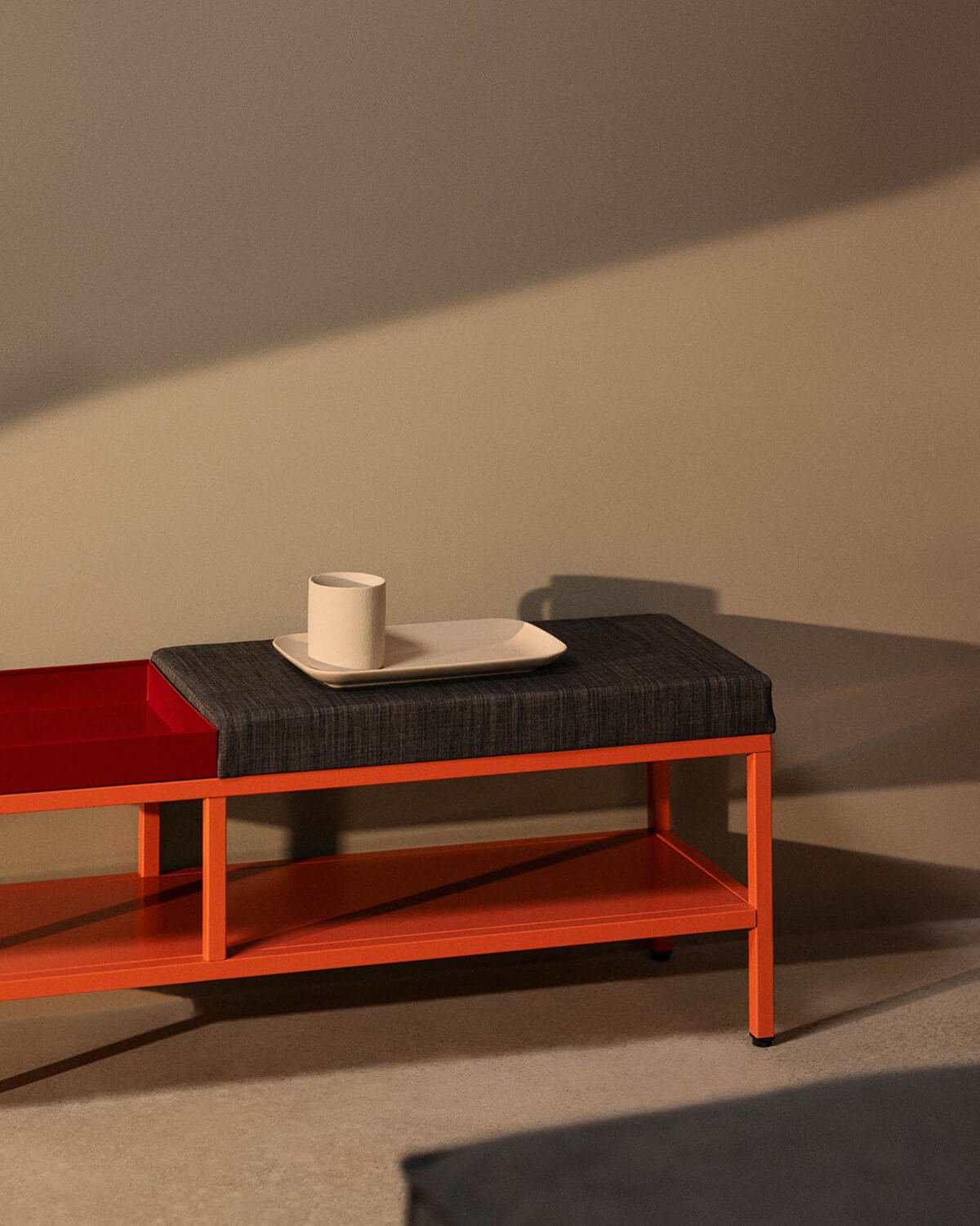 Banc à Chaussures avec Rangement en Acier Laminé Bruck, image de la gelerie 3