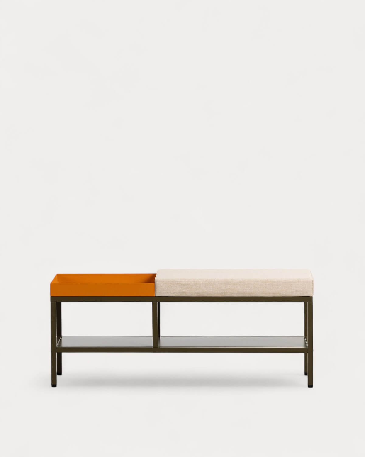 Banc à Chaussures avec Rangement 100x30 cm en Acier Laminé Bruck, image de la gelerie 4