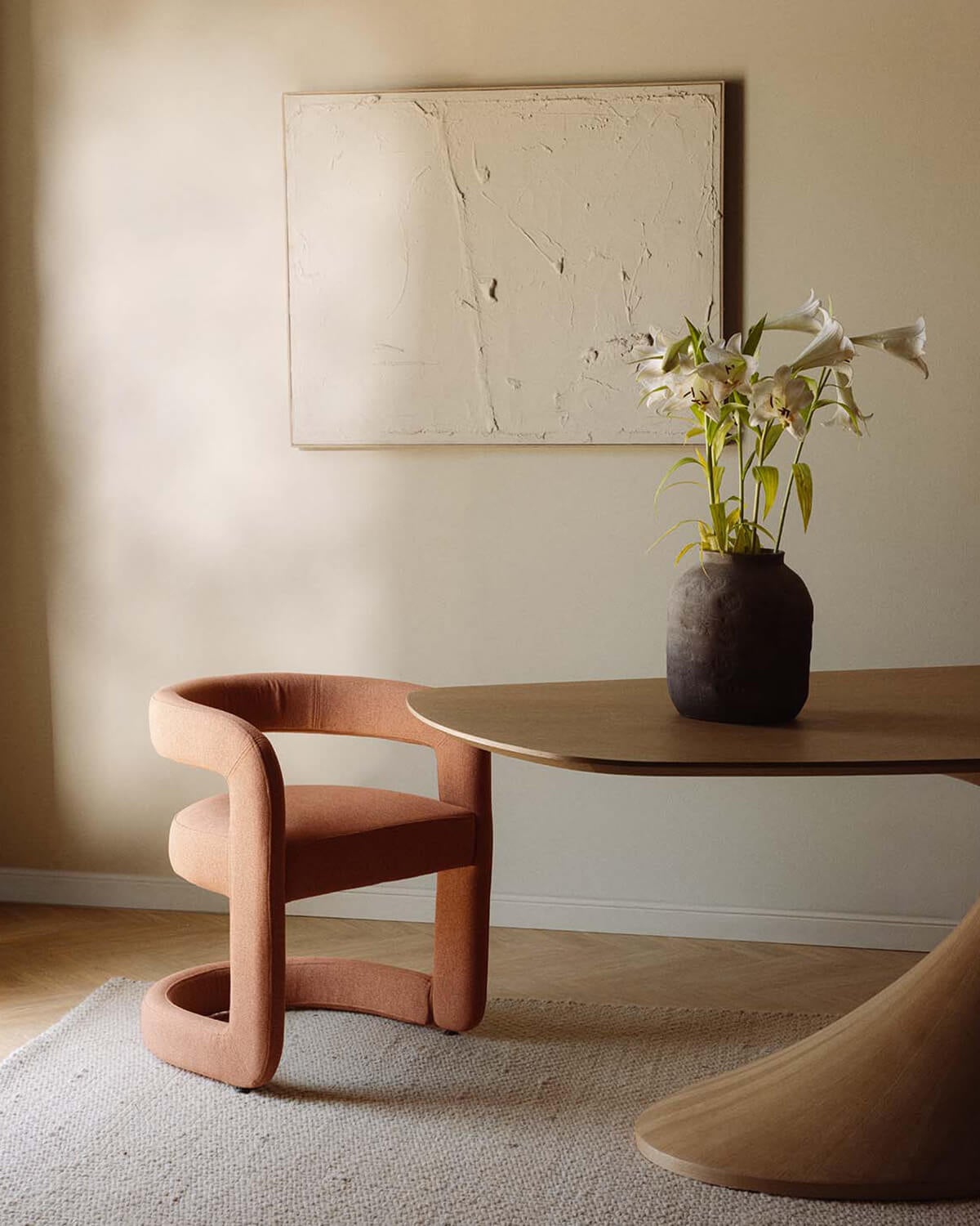 Pack de 4 Chaises de Salle à Manger en Tissu Winsi, image de la gelerie 2