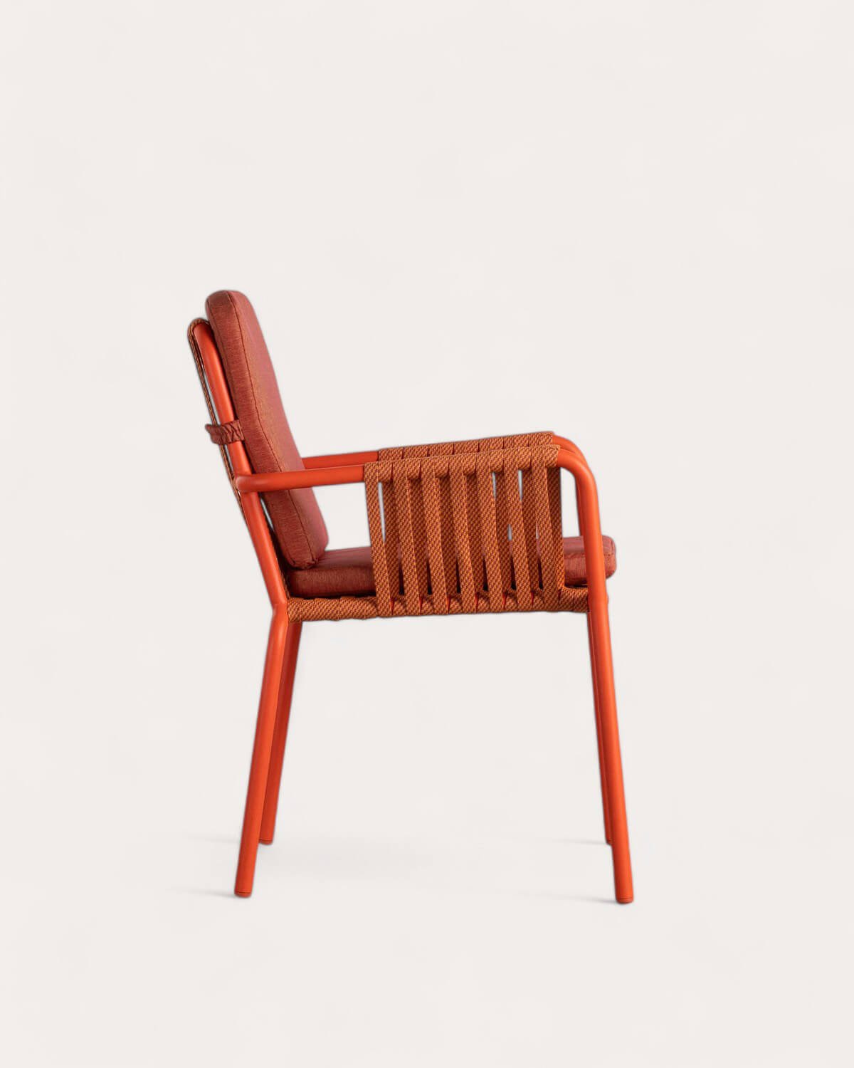 Pack 2 Chaises de Salle à Manger avec Accoudoirs en Aluminium et Corde Drian, image de la gelerie 3