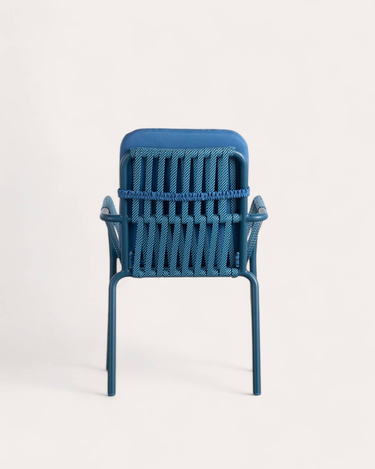 Pack 4 Chaises de Salle à Manger avec Accoudoirs en Aluminium et Corde Drian, image de la gelerie 4