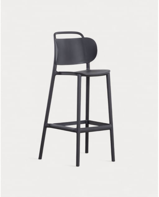 Tabouret de bar d'extérieur 75 cm en polypropylène Kole