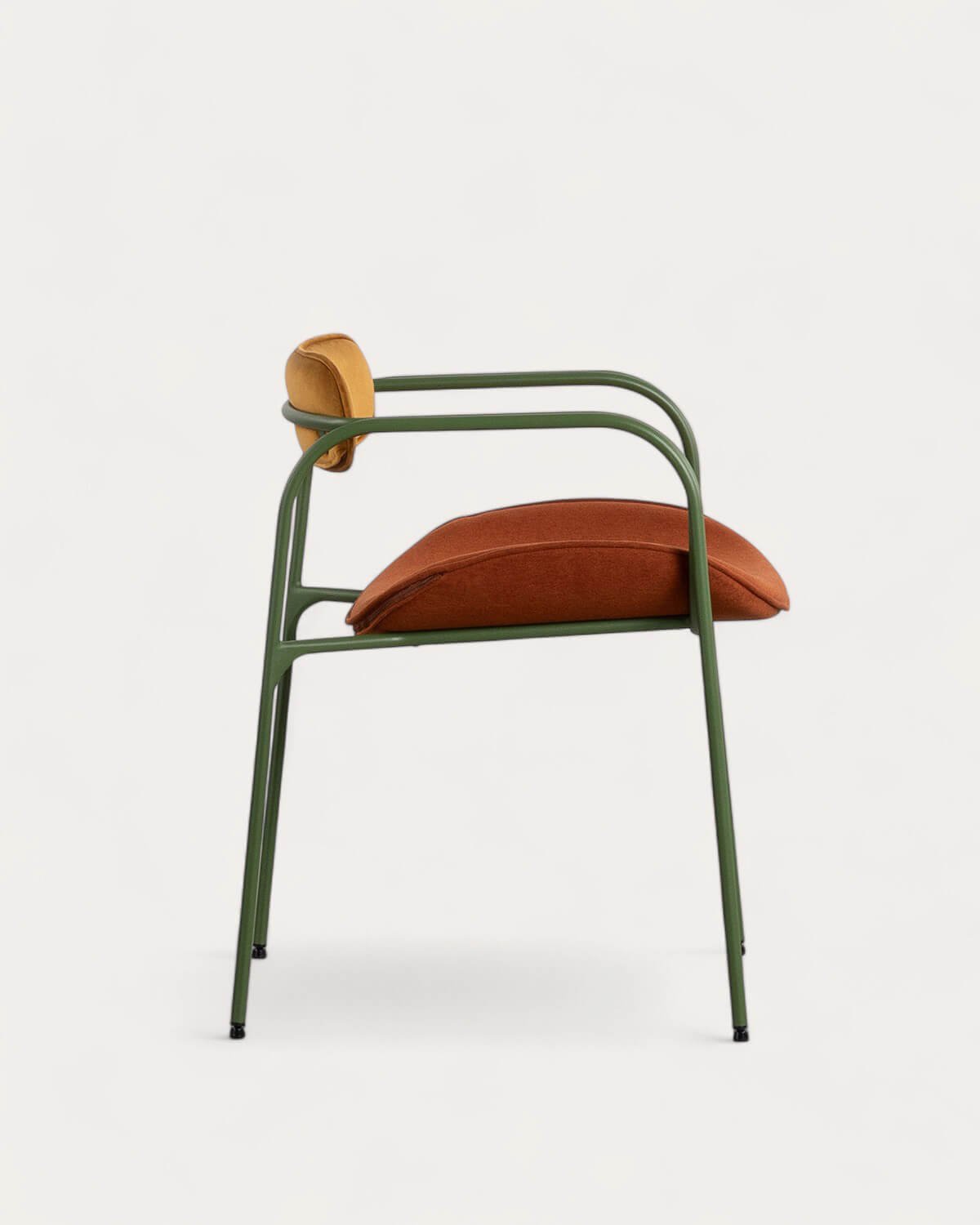 Pack de 4 Chaises de Salle à Manger avec Accoudoirs en Velours et Tissu Ilan, image de la gelerie 4