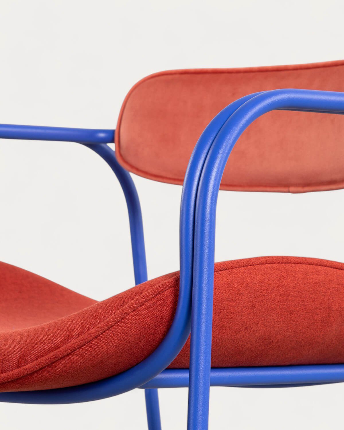 Pack de 4 Chaises de Salle à Manger avec Accoudoirs en Velours et Tissu Ilan, image de la gelerie 8