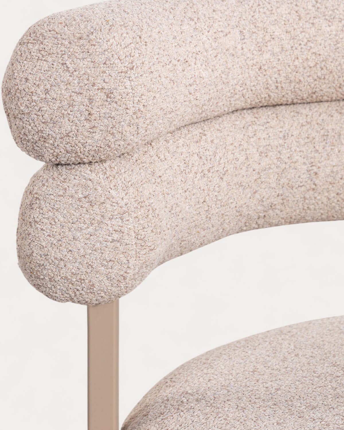 Chaise de Salle à Manger en Tissu et Métal Aixa Classic, image de la gelerie 7