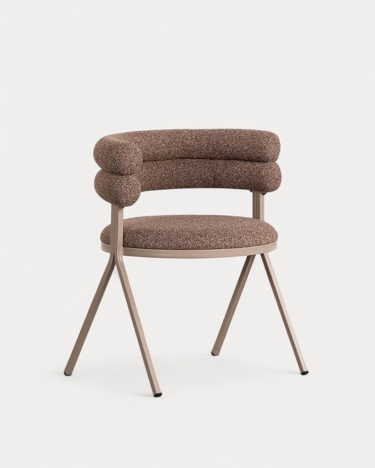 Chaise de Salle à Manger en Tissu et Métal Aixa Classic, image de la gelerie 1