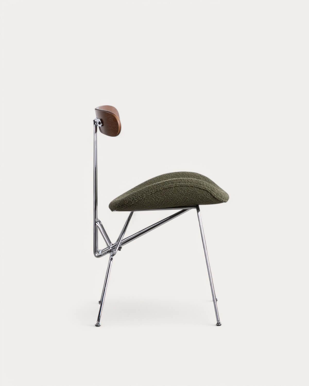 Chaise de Salle à Manger en Tissu et Bois Brunela , image de la gelerie 4