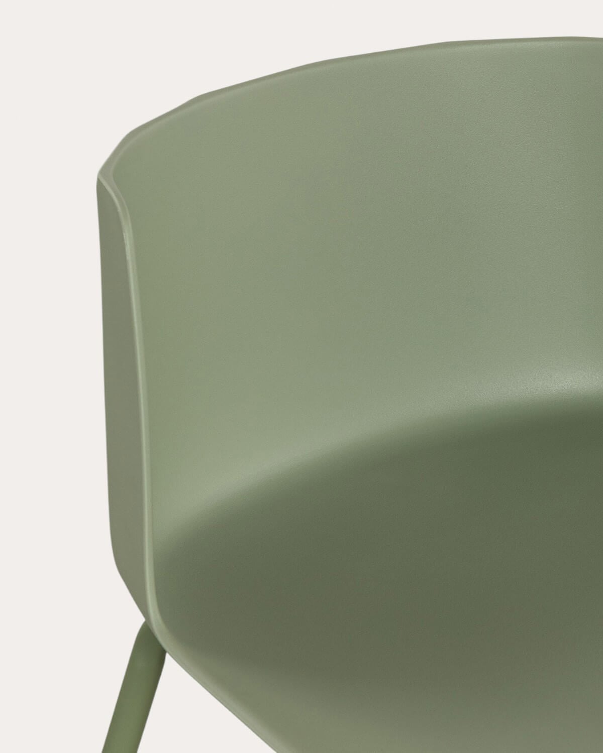 Pack 2 tabourets de bar d'extérieur 75 cm en polypropylène et métal Meivy, image de la gelerie 6