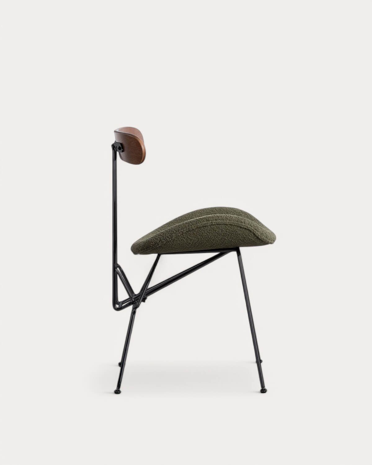 Pack 2 Chaises de Salle à Manger en Tissu et Bois Brunela, image de la gelerie 4