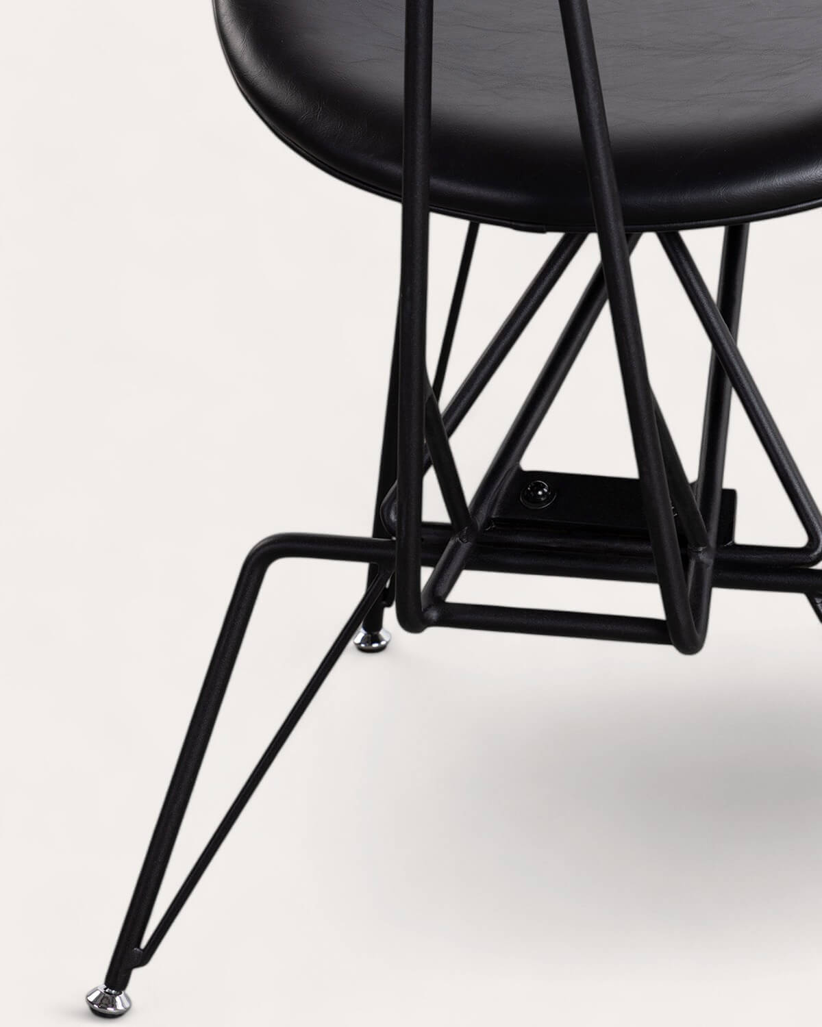 Pack 2 Chaises de Salle à Manger en Simili Cuir et Bois Brunela, image de la gelerie 8