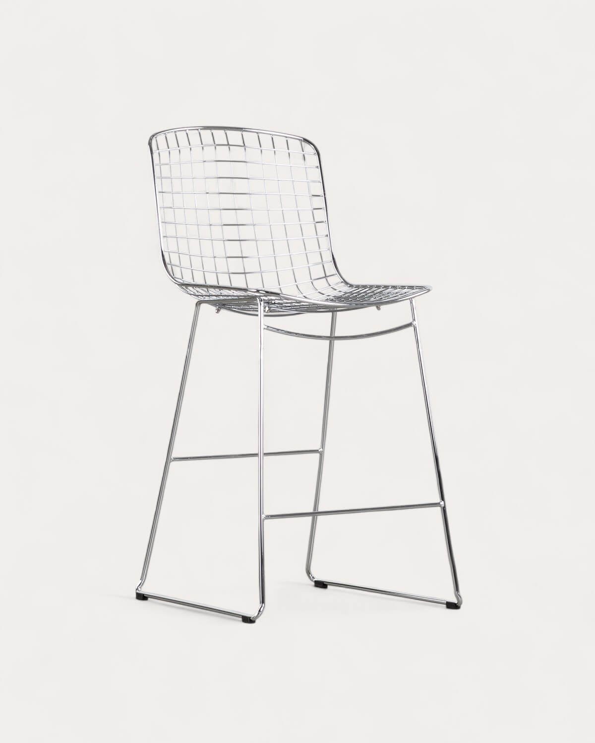 Tabouret Haut en Métal (66 cm) Dossier haut Aras , image de la gelerie 1