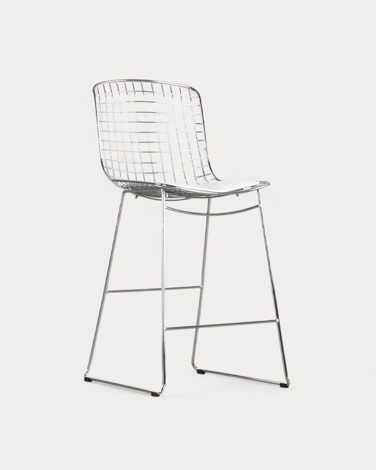Tabouret Haut en Métal (66 cm) Dossier haut Aras , image de la gelerie 1