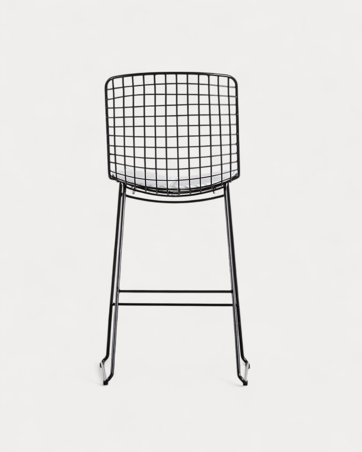 Tabouret Haut en Métal (66 cm) Dossier haut Aras , image de la gelerie 3