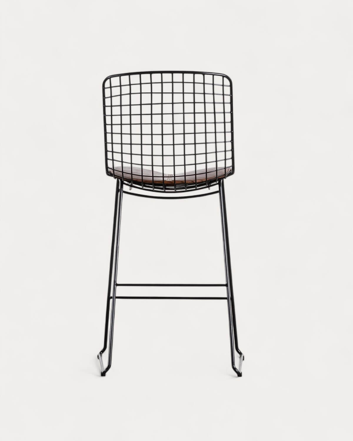 Tabouret haut en métal (65 cm) avec dossier haut Aras, image de la gelerie 3