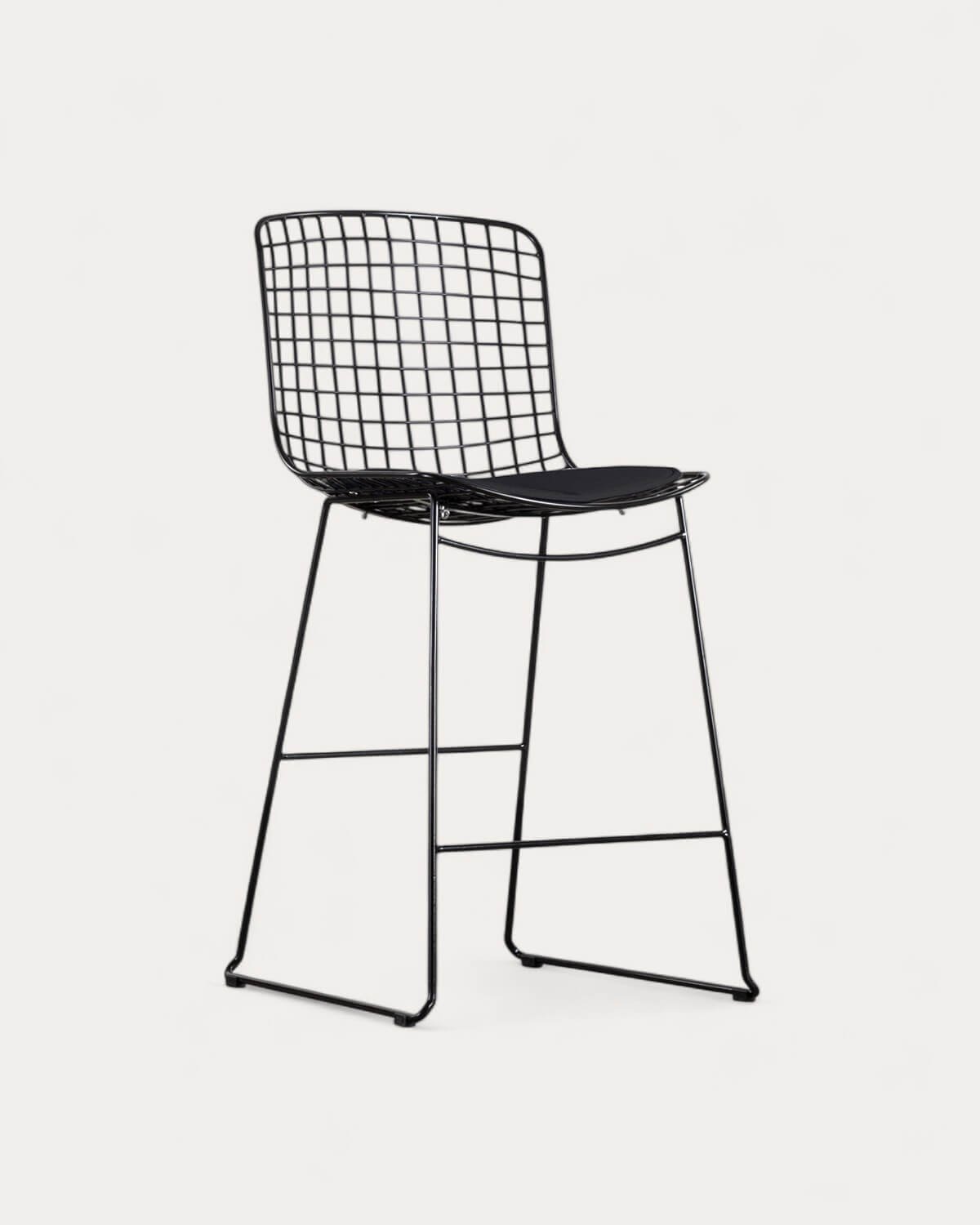 Tabouret Haut en Métal (66 cm) Dossier haut Aras , image de la gelerie 1