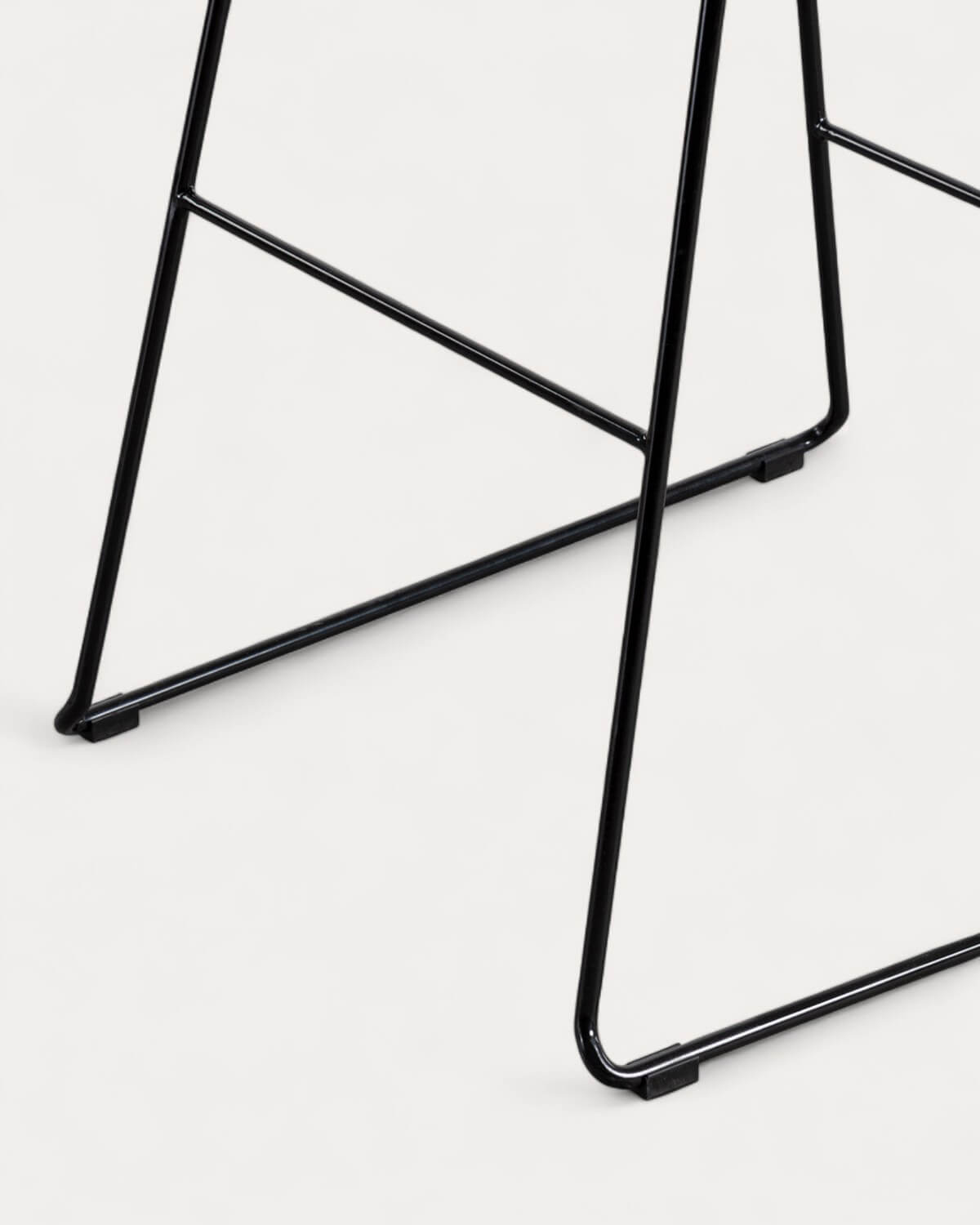 Tabouret haut en métal (65 cm) avec dossier haut Aras, image de la gelerie 6
